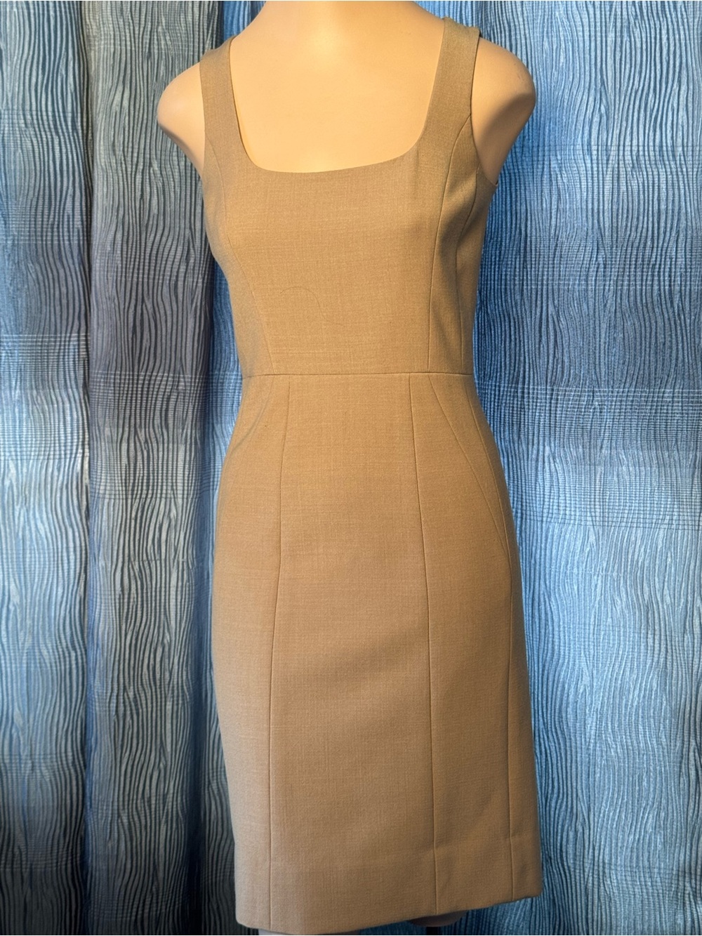 TORI BURCH Classic Sleeveless Wool Blend Sheath Dress